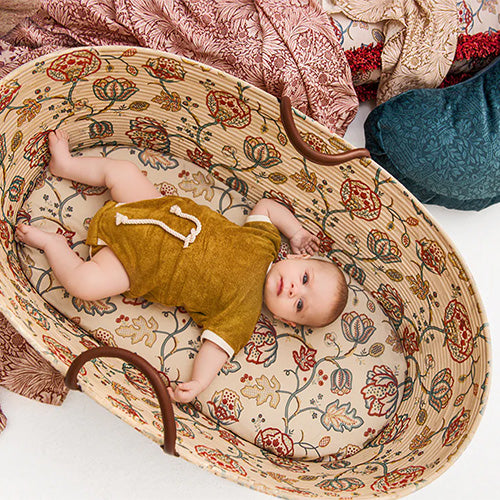 DollATot Moses Basket Theodosia (William Morris)