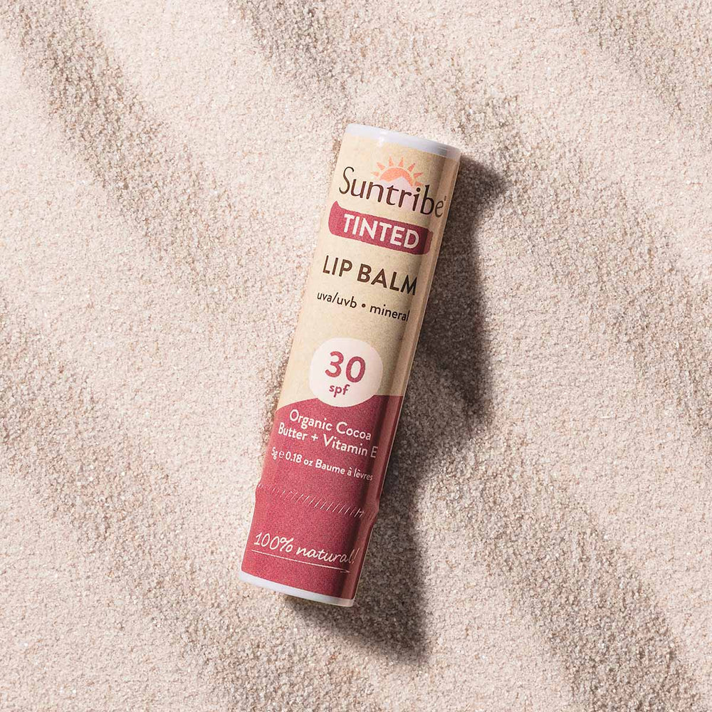 Suntribe Økologisk Mineralbaseret Læbepomade Tonet SPF30 (5g)