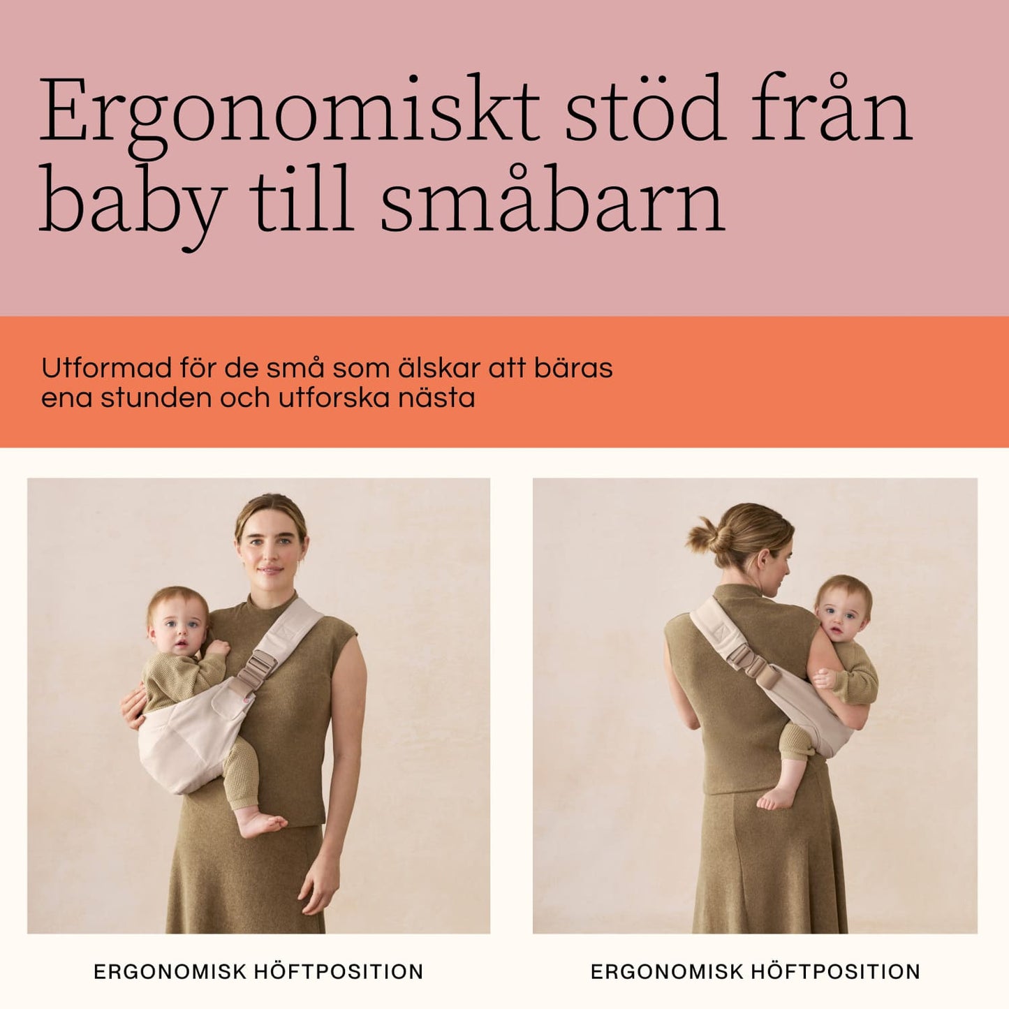 Ergobaby Upsie Höftbärsele, Olivgrön
