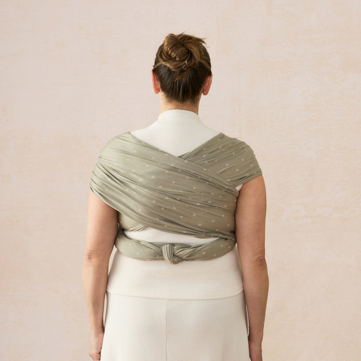 Ergobaby Aura Bæresjal Trikå, Soft Olive Diamonds