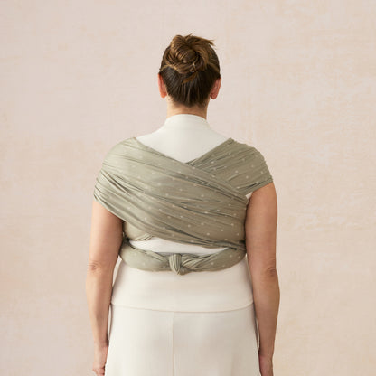Ergobaby Aura Bæresjal Trikå, Soft Olive Diamonds