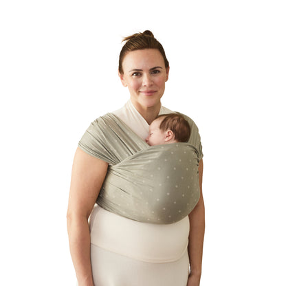 Ergobaby Aura Bæresjal Trikå, Soft Olive Diamonds