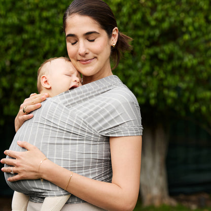 Ergobaby Aura Bärsjal Trikå, Grå Rand