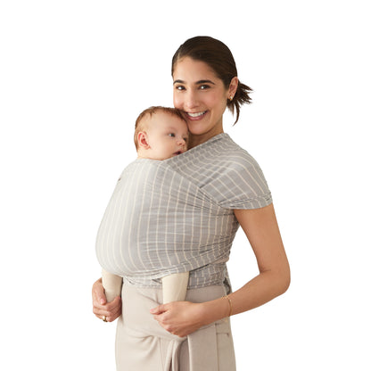 Ergobaby Aura Bärsjal Trikå, Grå Rand