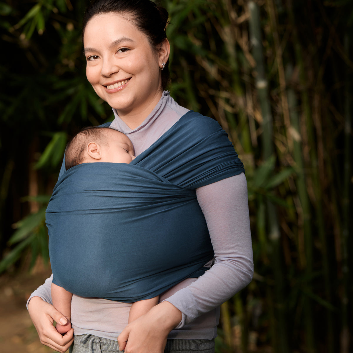 Ergobaby Aura Bärsjal Trikå, Blå
