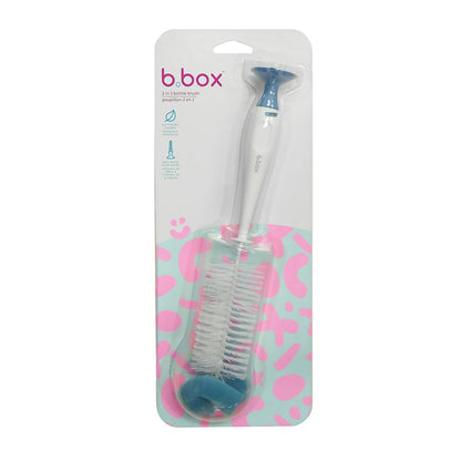 b.box 2-i-1 Flaskborste, Blå
