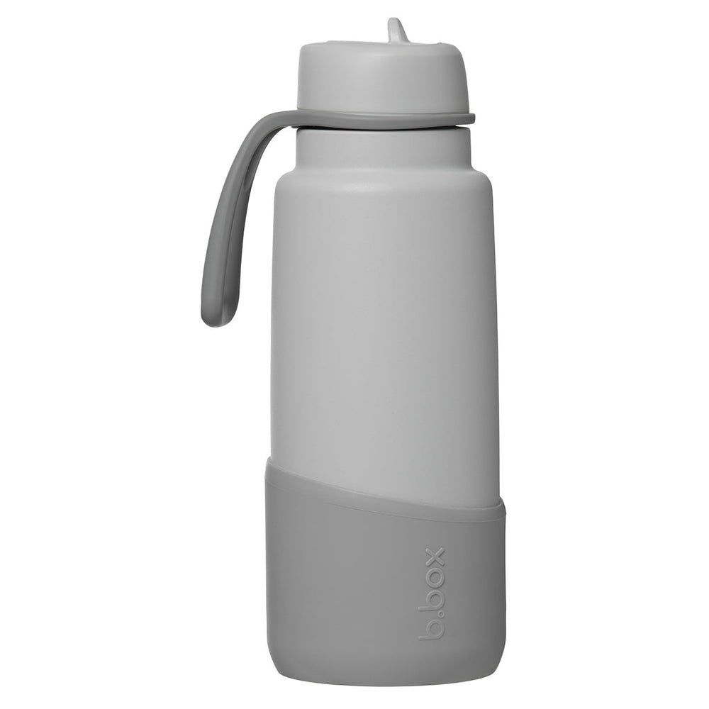 b.box Paket – Isolerad Vattenflaska 1L + Silikonskydd, Shadow Grey (spara 99 kr)