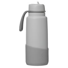 b.box Paket – Isolerad Vattenflaska 1L + Silikonskydd, Shadow Grey (spara 99 kr)
