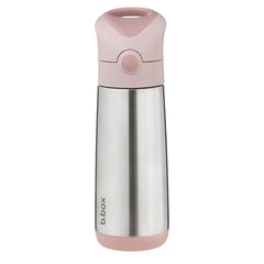 b.box Insulated Straw Bottle 500ml, Pink