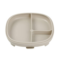 b.box 2-i-1 Tallrik med Sugfot, Latte