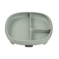 b.box 2-i-1 Tallrik med Sugfot, Grön