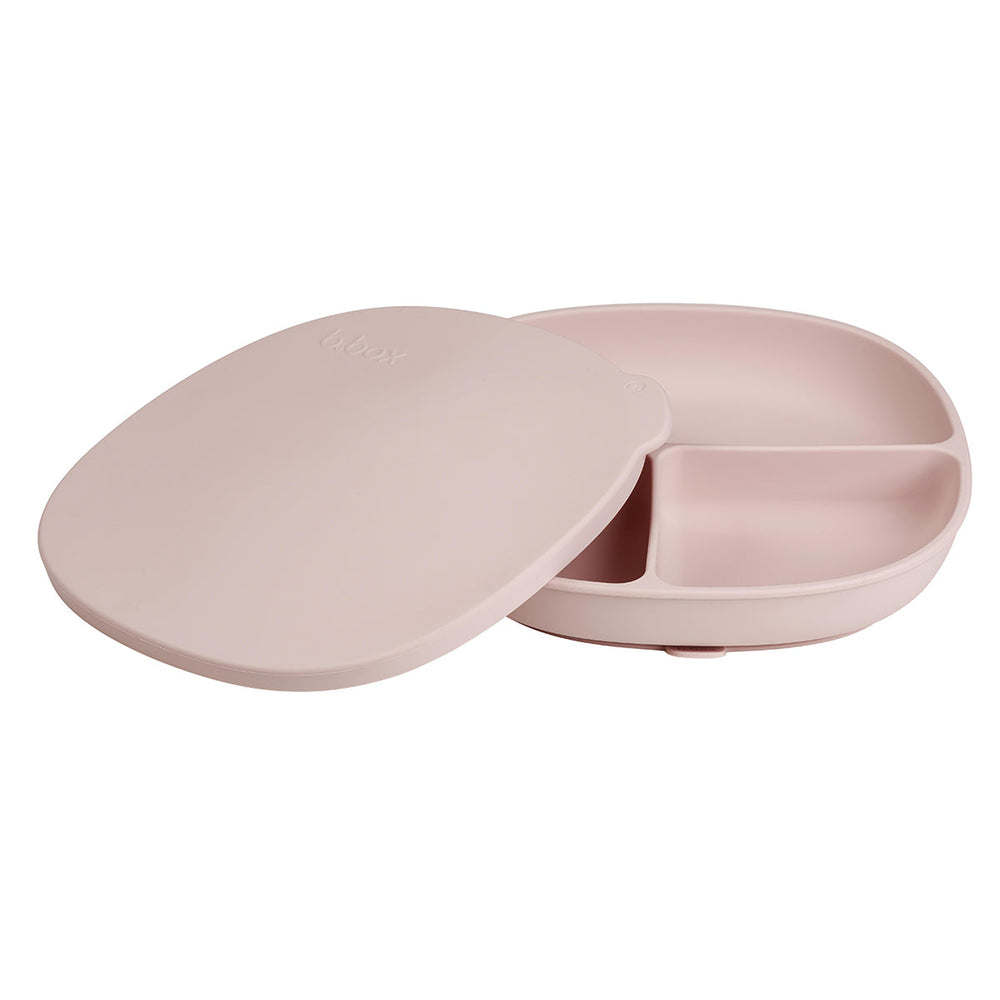 b.box Tallerken med låg Silikone, Rosa