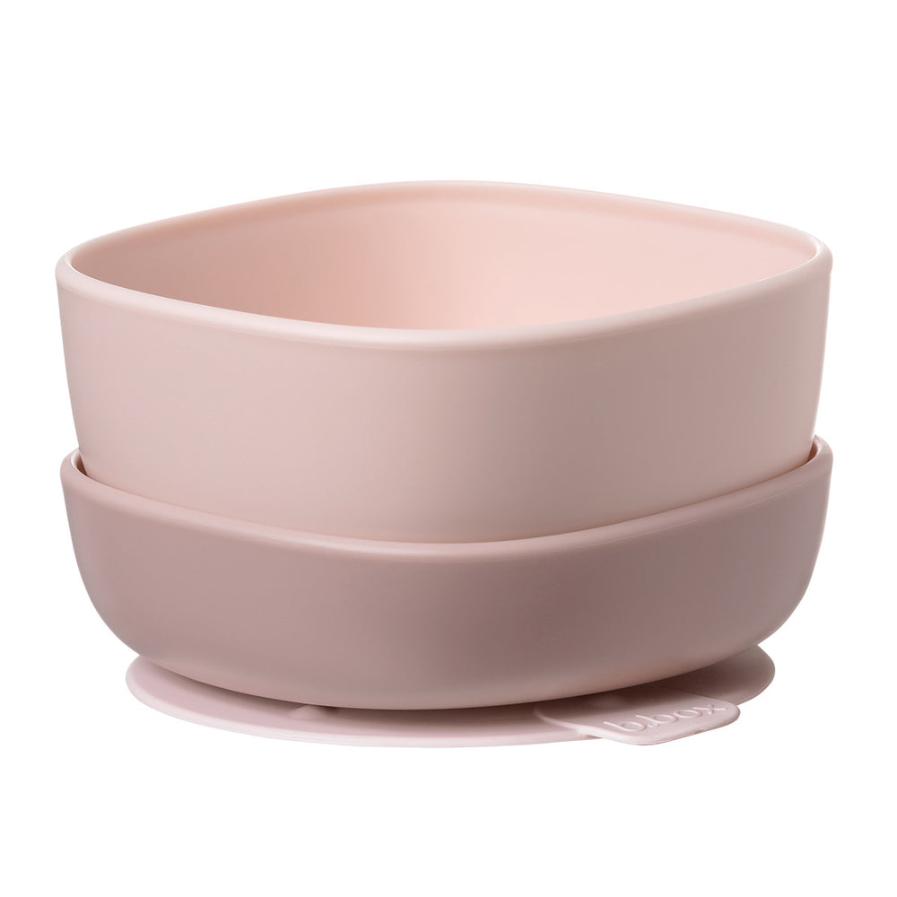 b.box Skål med Sugfot 2-pack, Rosa