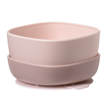 b.box Skål med Sugfot 2-pack, Rosa