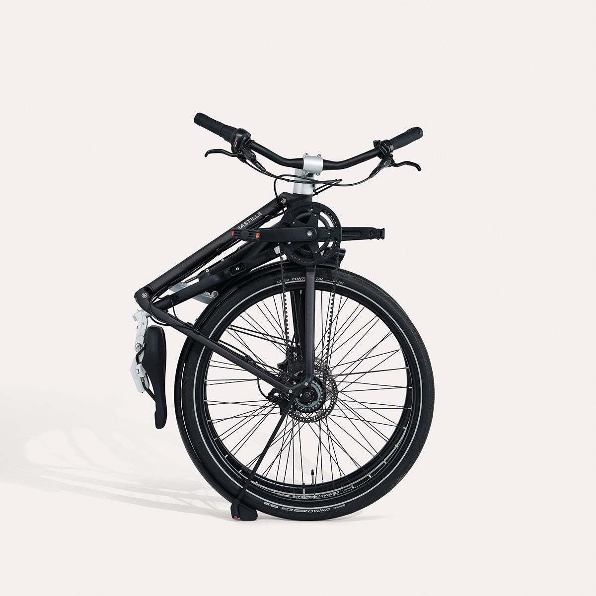 Bastille Hopfällbar Cykel, 7-Vxl, Upphöjt Styre