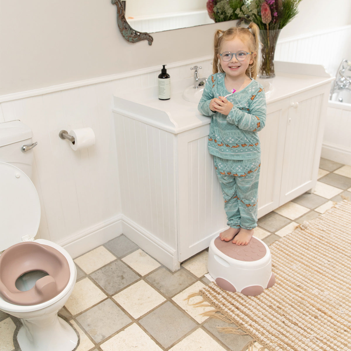 Bumbo Toalettsits, Gammelrosa