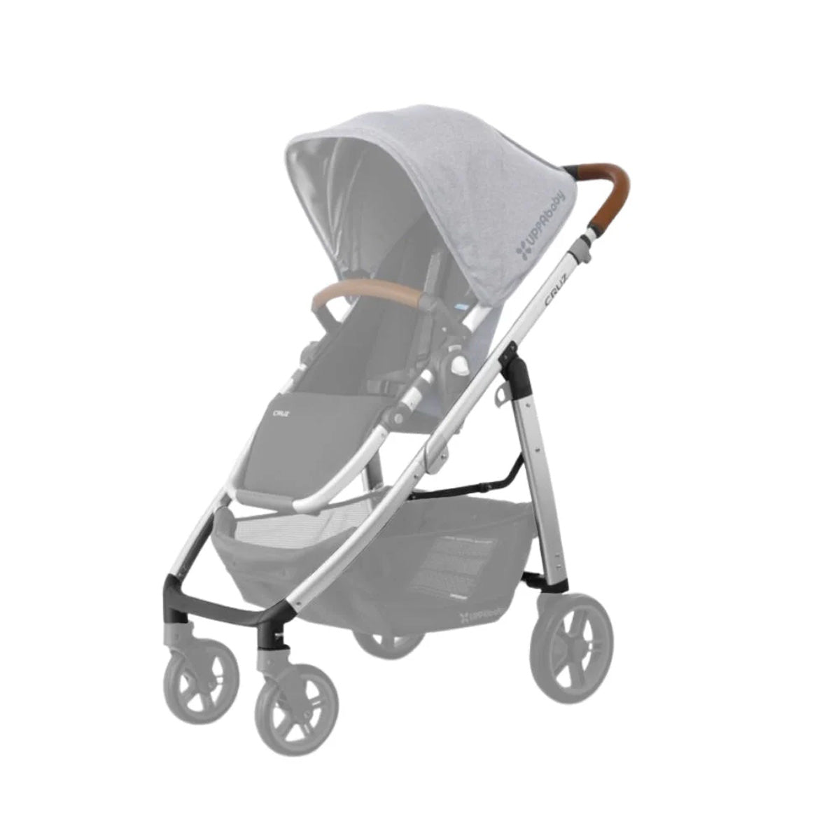 UPPAbaby Reservdelschassi Cruz, Silver/Brunt Läder, 2018