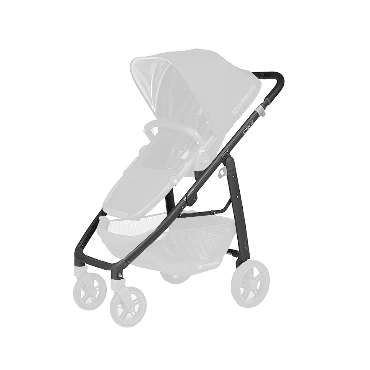 UPPAbaby Reservdelschassi Cruz, Svart/Svart Läder, 2018