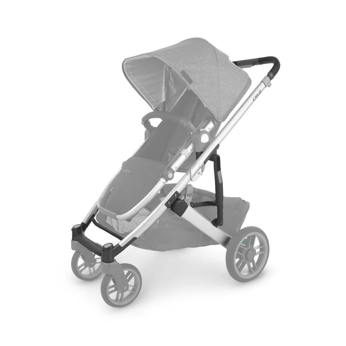 UPPAbaby Reservdelschassi Cruz V2, Silver/Svart Läder