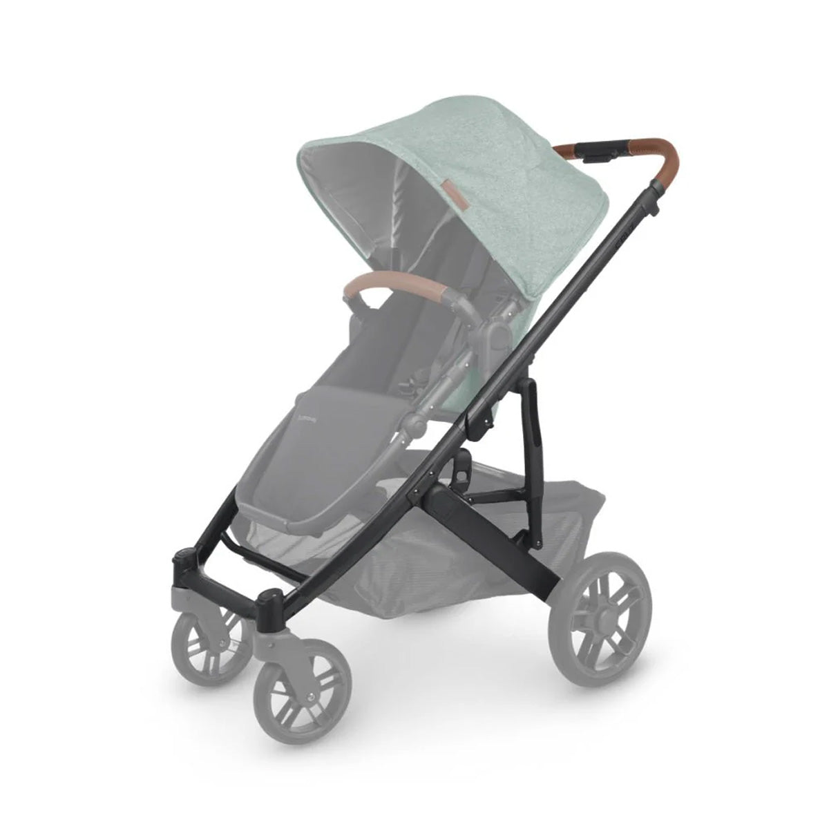 UPPAbaby Reservdelschassi Cruz V2, Svart/Kastanjebrunt Läder