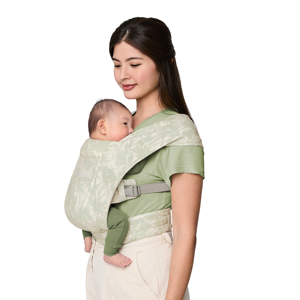 Ergobaby Embrace in soft jersey for newborn, Sage Meadows