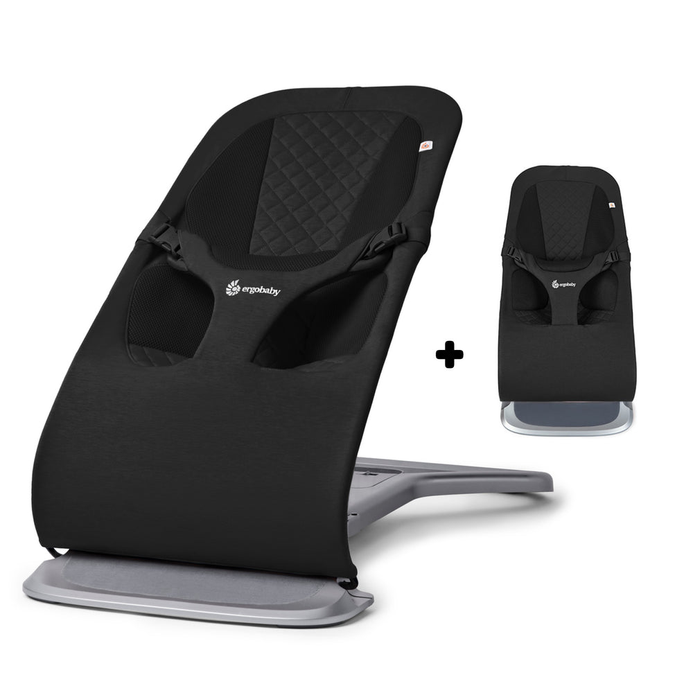 Ergobaby Evolve 3-i-1 babysitter Svart med extra tygsits (spara 899 kr)