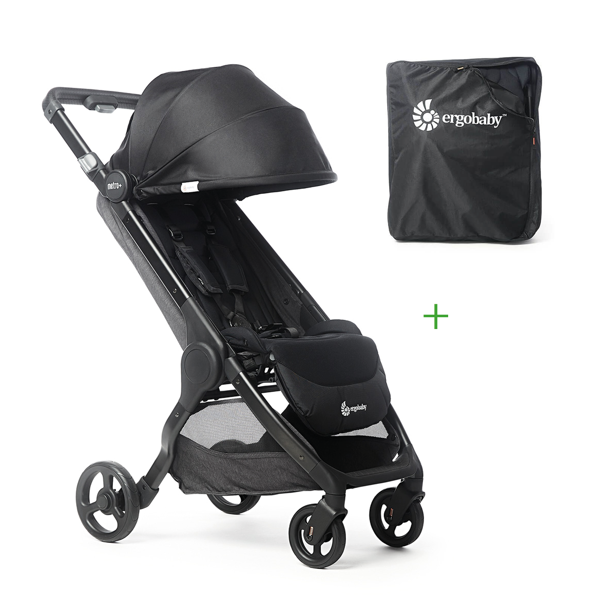 Ergobaby Metro+ + Free Transport Bag, Black