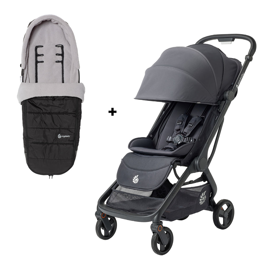Ergobaby Metro 3 Grå + Gratis Åkpåse Metro (spara 999 kr)