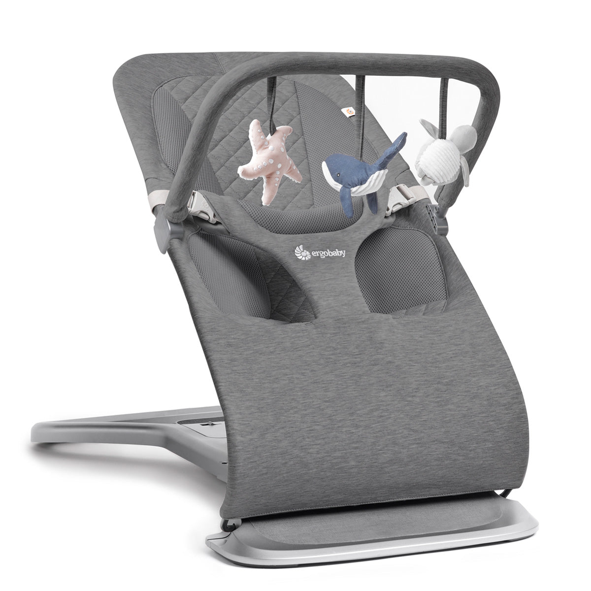 Ergobaby Evolve 3-i-1 babysitter Mörkgrå med lekbåge, Mörkgrå (spara 299 kr)