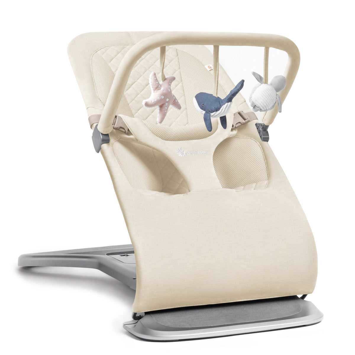 Ergobaby Evolve 3-i-1 babysitter Cream med lekbåge, Cream (spara 299 kr)