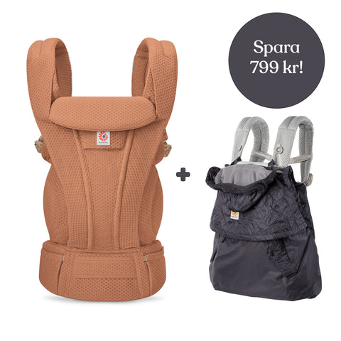 Ergobaby Omni Deluxe Mesh Canyon Clay + Vinterskydd (spara 799 kr)