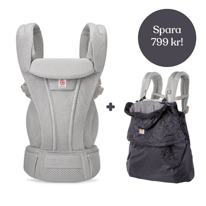 Ergobaby Omni Deluxe Mesh Grå + Vinterskydd (spara 799 kr)