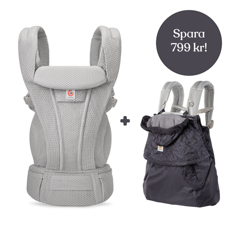 Ergobaby Omni Deluxe Mesh Grå + Vinterskydd (spara 799 kr)