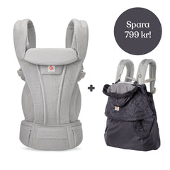 Ergobaby Omni Deluxe Mesh Grå + Vinterskydd (sparer 799 kr)
