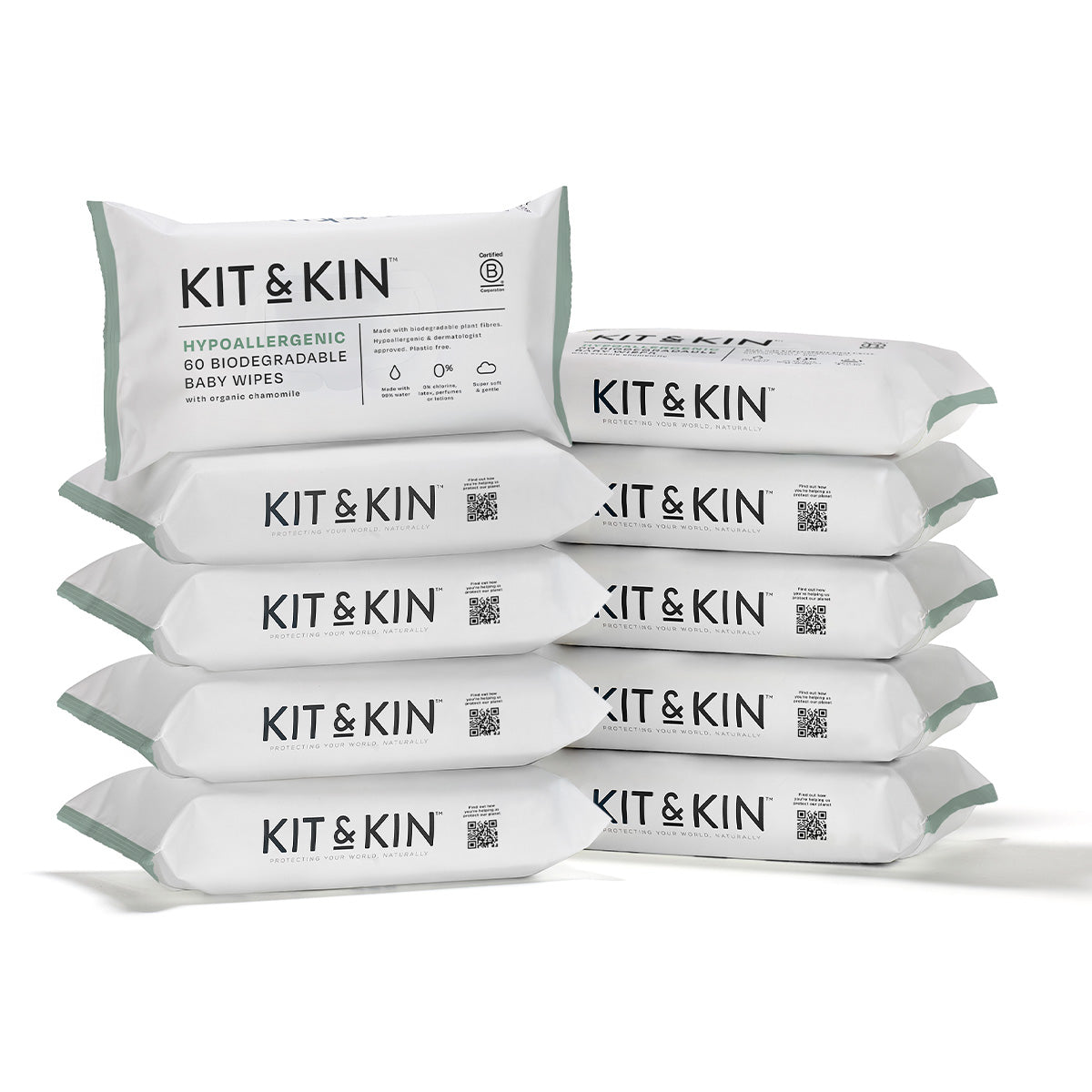 Kit & Kin Våtservetter (10x60 st)