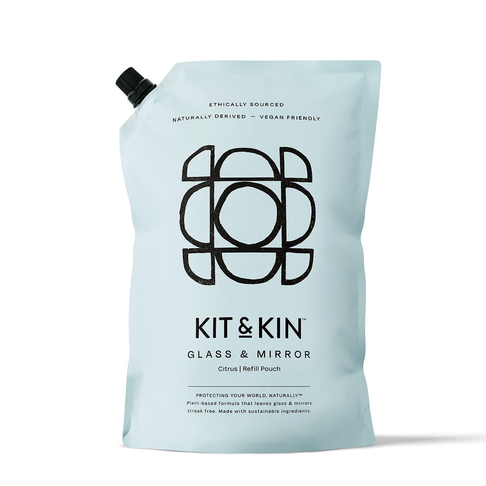 Kit & Kin Glass- og Speilrens Grapefrukt, Refill 1 liter