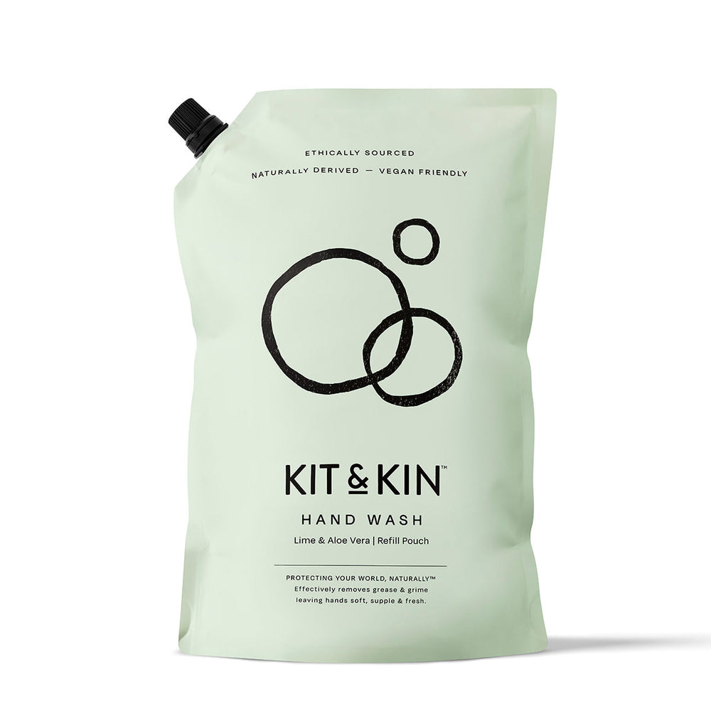 Kit & Kin Håndsåpe Lime & Aloe Vera, Refill 1 liter