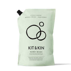 Kit & Kin Håndsæbe Lime & Aloe Vera, Refill 1 liter