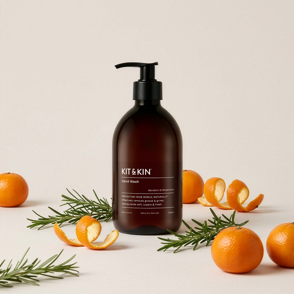 Kit & Kin Handtvål Mandarin & Rosemary, 500 ml