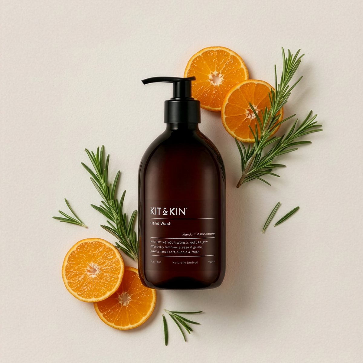 Kit & Kin Handtvål Mandarin & Rosemary, 500 ml