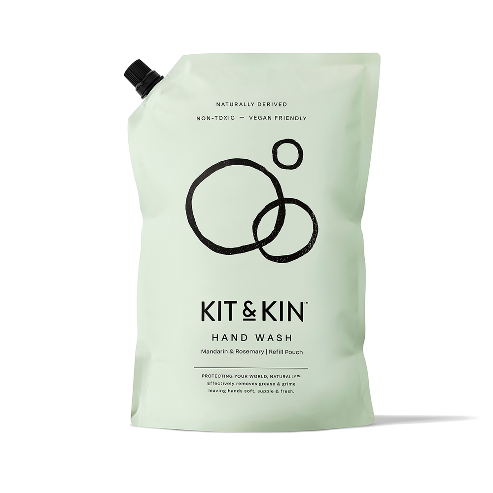 Kit & Kin Håndsæbe Mandarin & Rosemary, Refill 1000 ml
