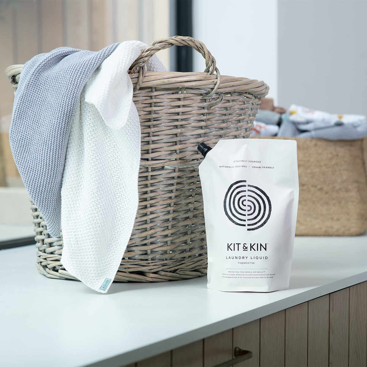 Kit & Kin Flytande Tvättmedel Lavendel & Sandelträ, 1 liter