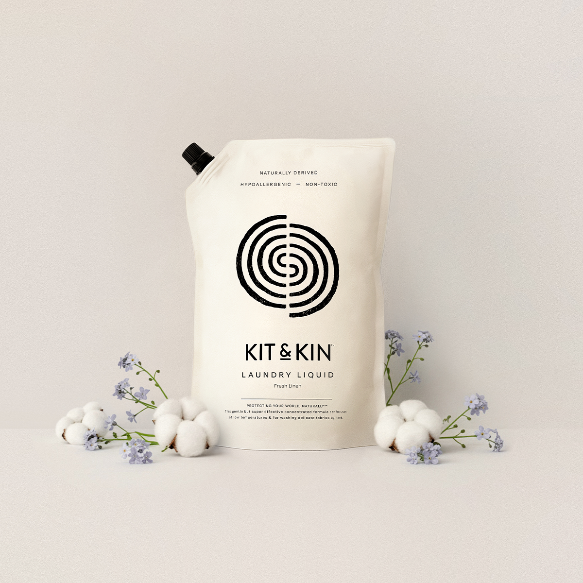 Kit & Kin Flytande Tvättmedel Fresh Linen, 1 liter