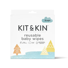 Kit & Kin Återanvändbara babyservetter, 10 st