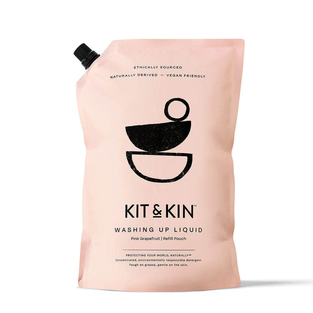 Kit & Kin Opvaskemiddel Grapefrugt, Refill 1 liter
