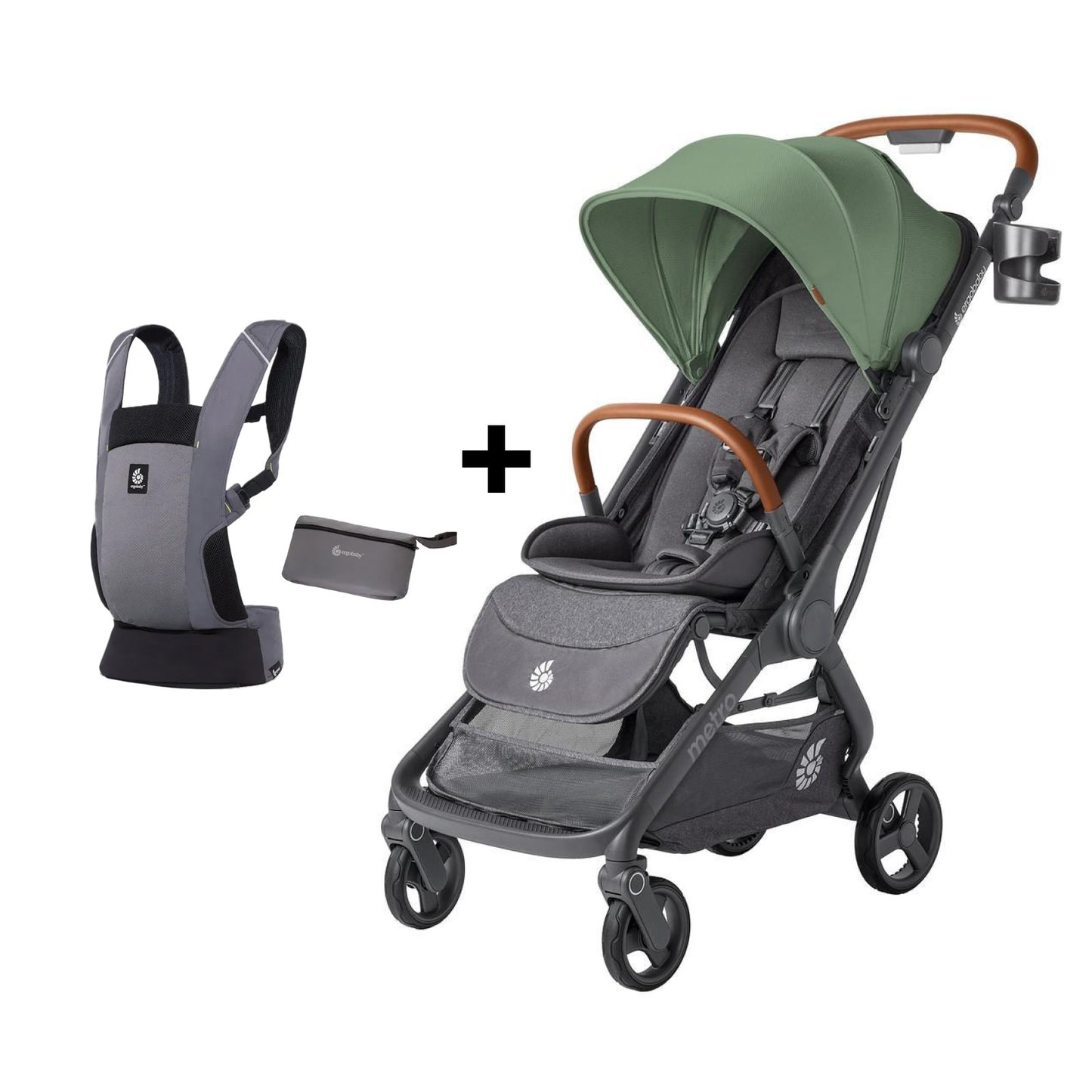 Ergobaby Metro 3 Deluxe Grön + Gratis Away Bärsele (spara 1 699 kr)
