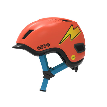 Ozmo Sidekick Mips XXS, Röd Blixt