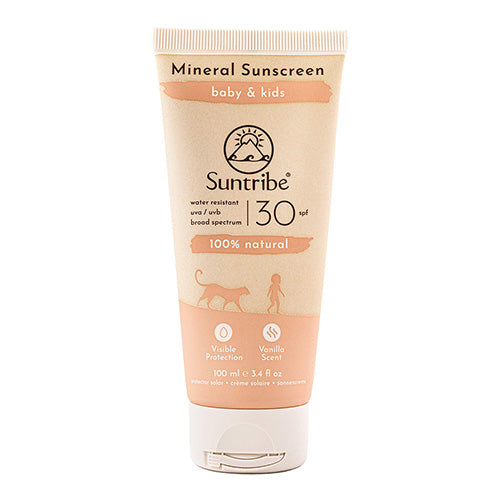 Suntribe-Solkräm för Baby & Barn med Naturliga Mineraler SPF 30 (100 ml)-reirei
