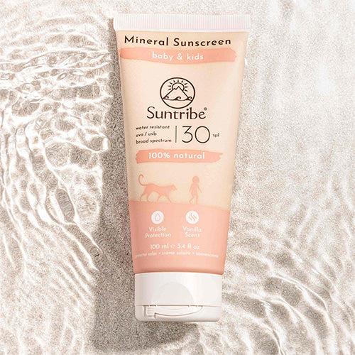 Suntribe-Solkräm för Baby & Barn med Naturliga Mineraler SPF 30 (100 ml)-reirei
