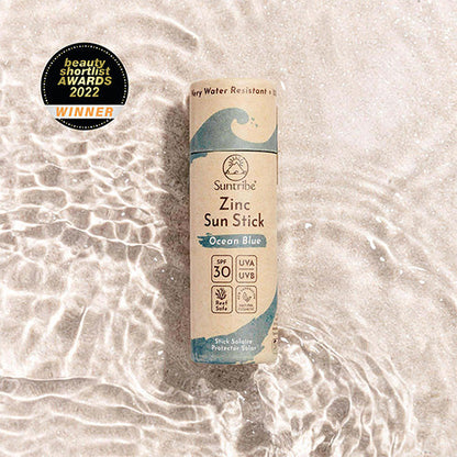 Suntribe-Zinkstift med Naturliga Mineraler SPF 50 (30 g), Blå-reirei